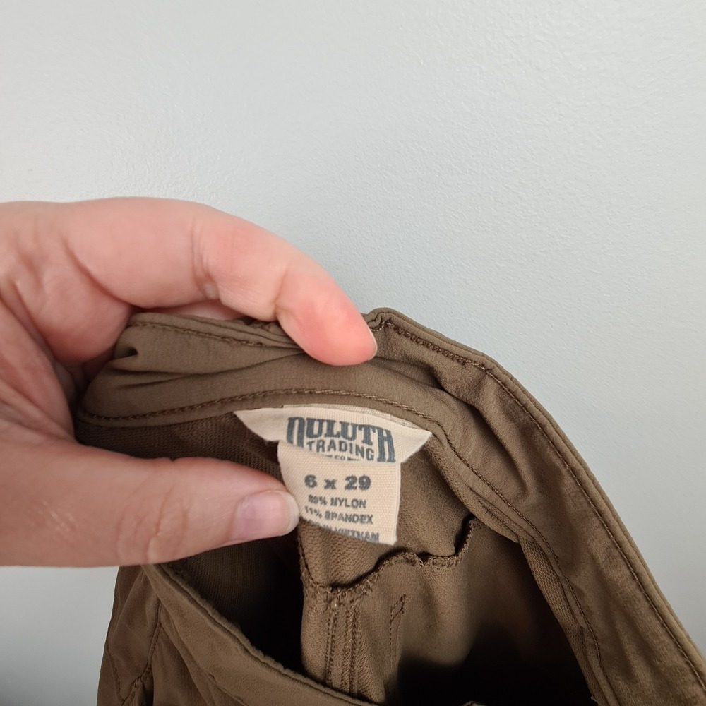 Duluth Trading Flexpedition Slim Leg Pants Women's‎ 6 X 29 Brown Hiking Gorpcore - Picture 8 of 9